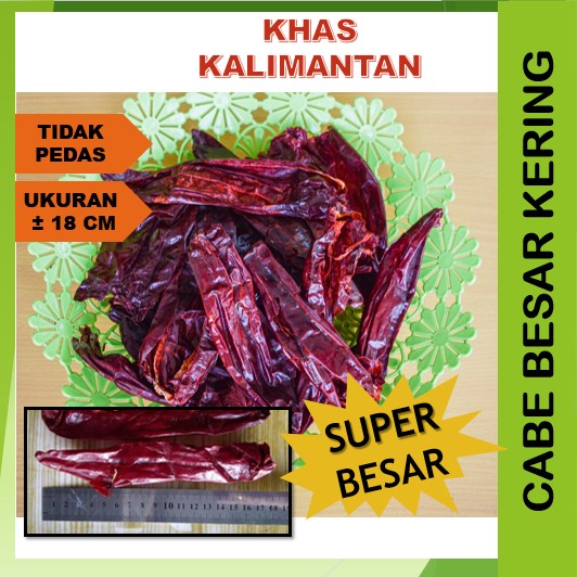 

AK5PKY Cabe Merah Besar Kering Super Lombok Habang Cabai Kalimantan Tidak Pedas