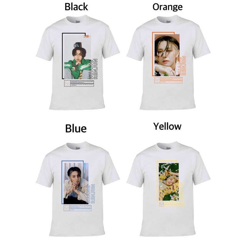 Baju Varian Tulisan dan Bergambar Bio NCT Huang Renjun