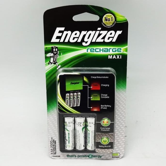 Alat Charger Baterai Battery Energizer AA AAA