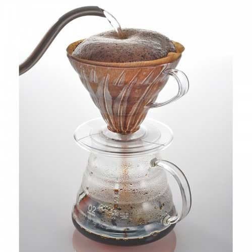 Transparant V60 Dripper 1-2Cups + FREE saringan &amp; coffee spoon 2059