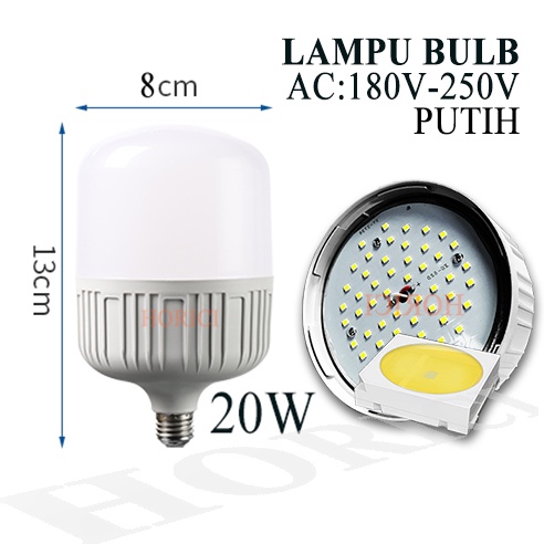 MURAH GROSIR LAMPU LED BOLA 5W 10W 15W 20W 30W 40W E27 Lampu LED Bohlam