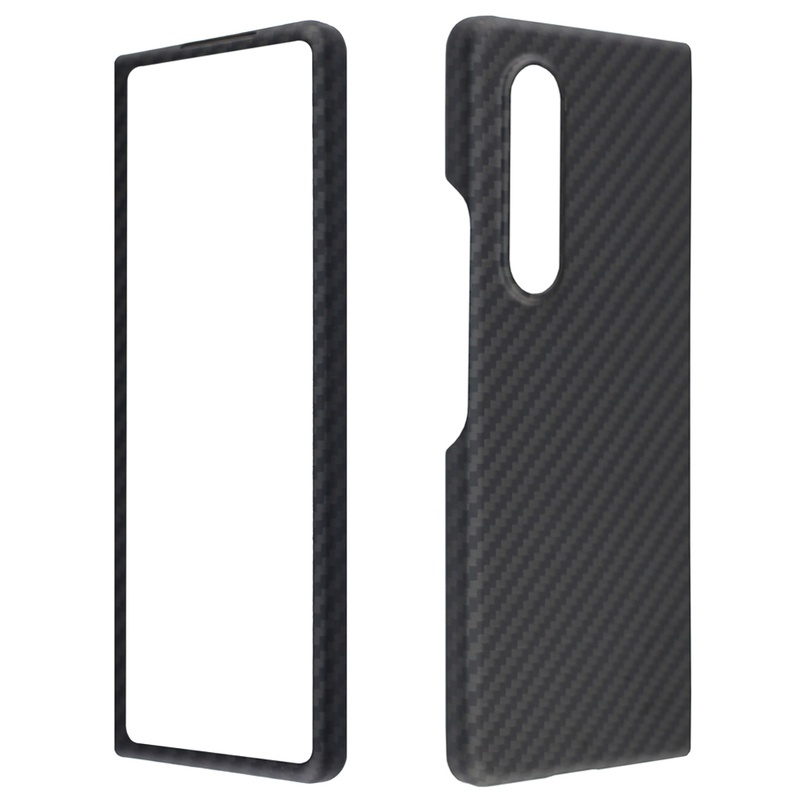 Casing Full Body Bahan Serat Karbon Shockproof Ultra Tipis Untuk Samsung Galaxy Z Fold 3