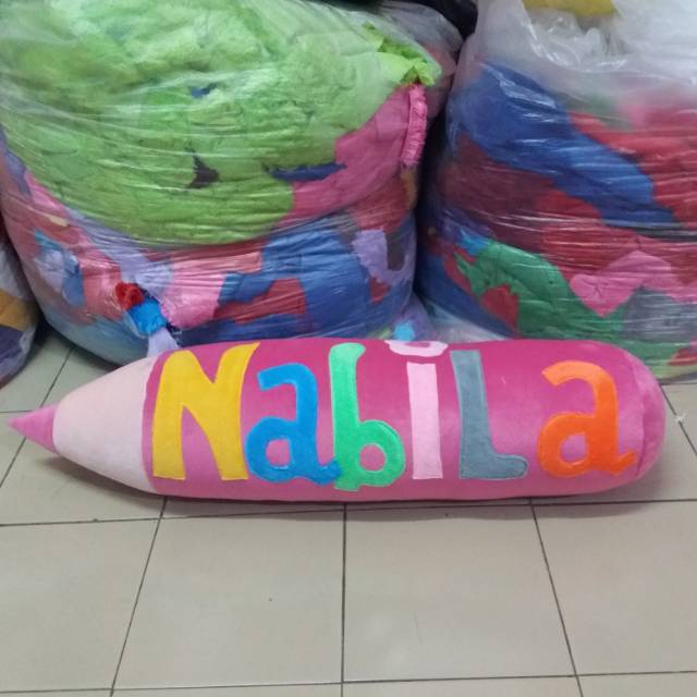 Guling Pensil Nama atau Foto