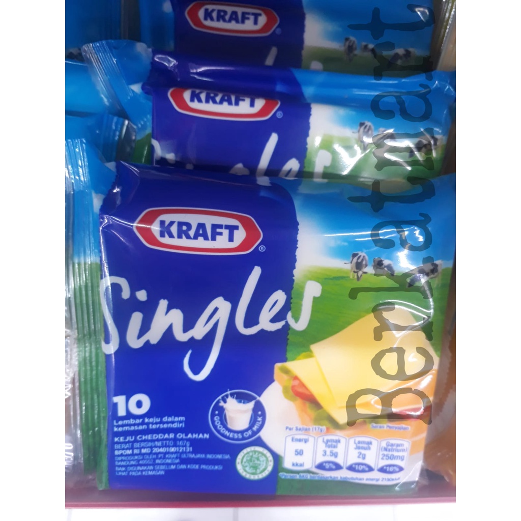 Kraft Keju Singles High Calcium + Vitamin D Isi 10 Lembar