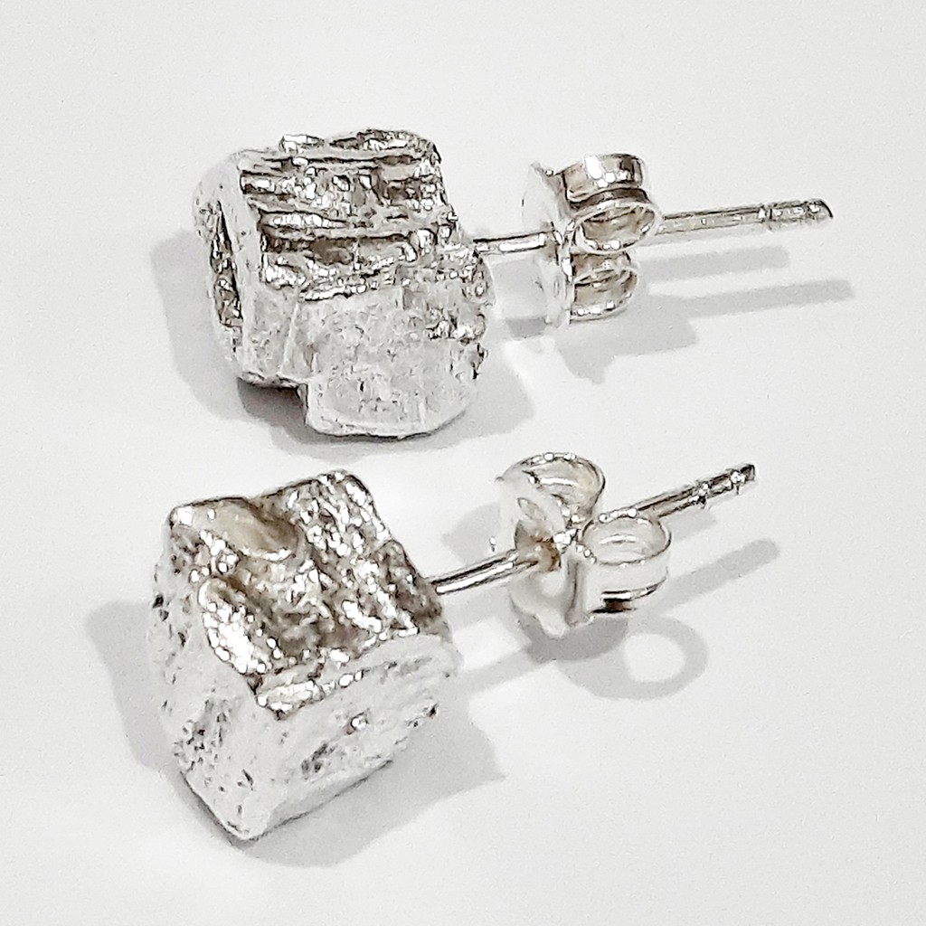 KAYU STUD - ANTING SILVER 925