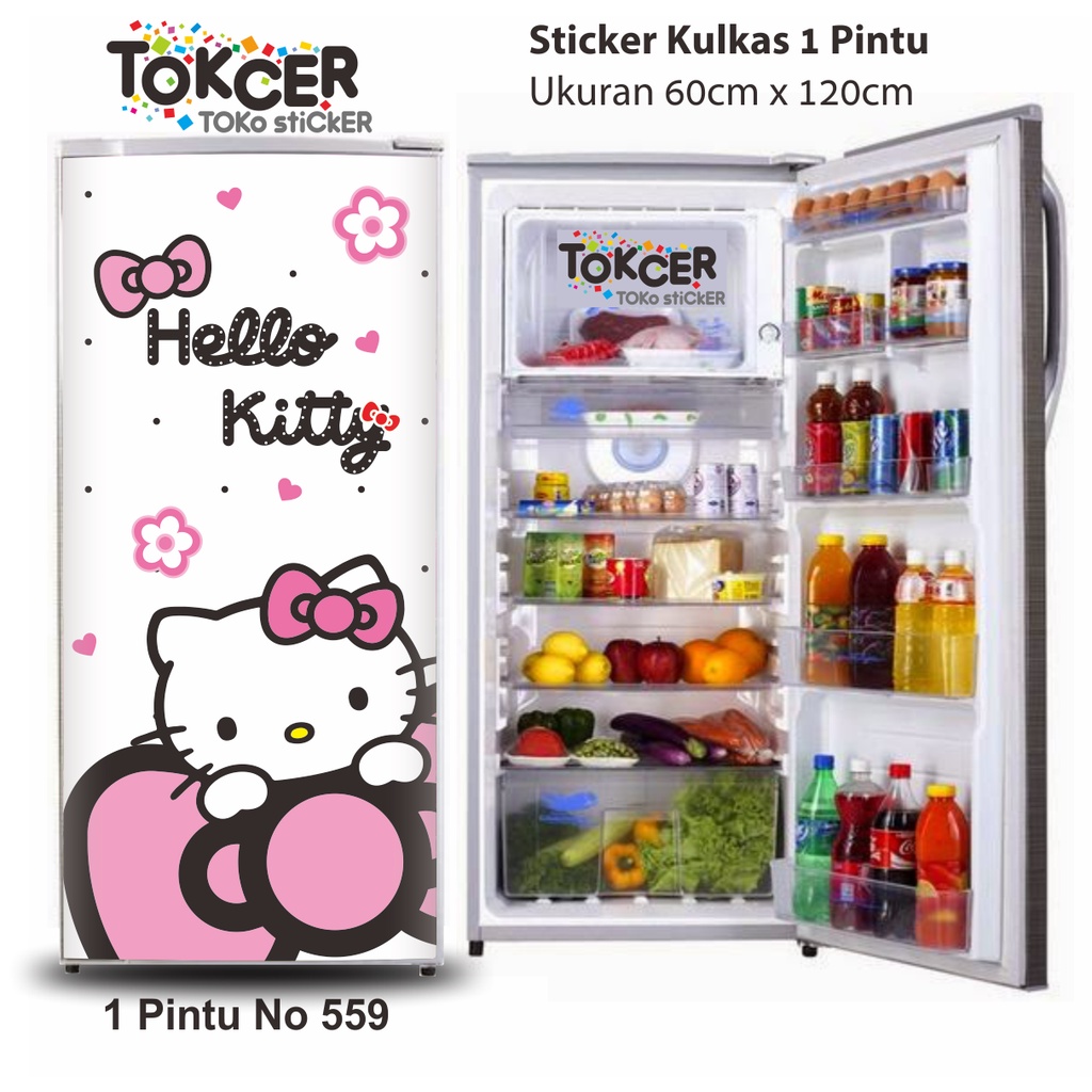 Stiker Kulkas/stiker Kompor/stiker Magicom HELLO KITTY