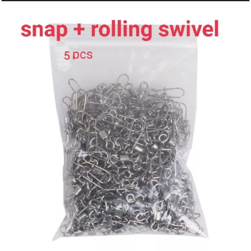 5 pcs swivel kili - kili + peniti pancing