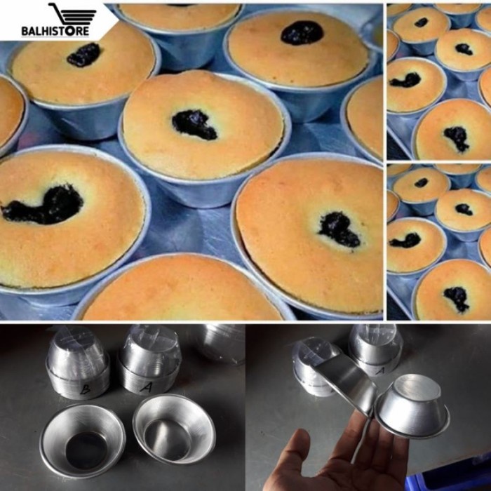 12Pcs Cetakan Muffin / Cetakan Kue Tart / Cetakan Kue Putu Belanda - D ( 5,5cm )