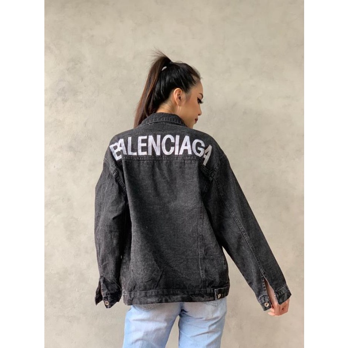 AMR ORIGINAL - JAKET JEANS BALENCIAGA - BLACK DENIM