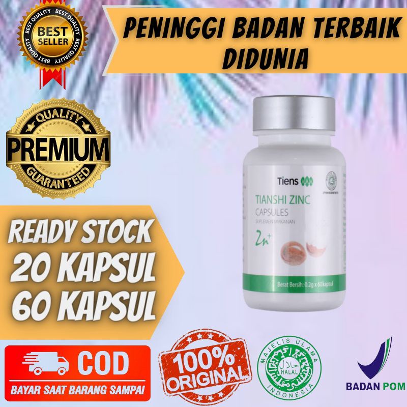 Obat Kapsul Suplemen Vitamin Peninggi Badan Tiens Dewasa Remaja Super Cepat Penambah Tinggi Badan