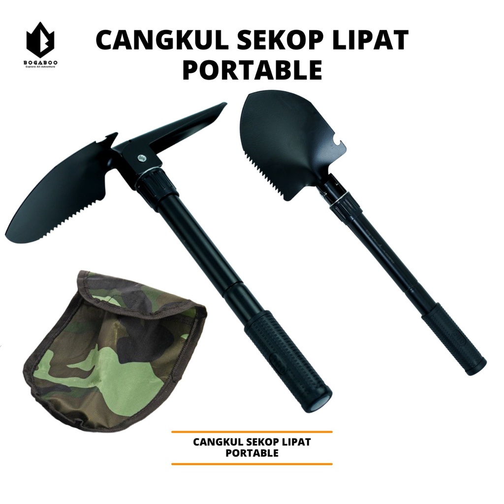 Sekop Lipat Mini Murah - Folding Shovel - Sekop - Cangkul Lipat