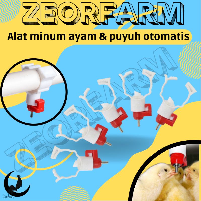 Nipel Alat Minum Ayam dan puyuh otomatis