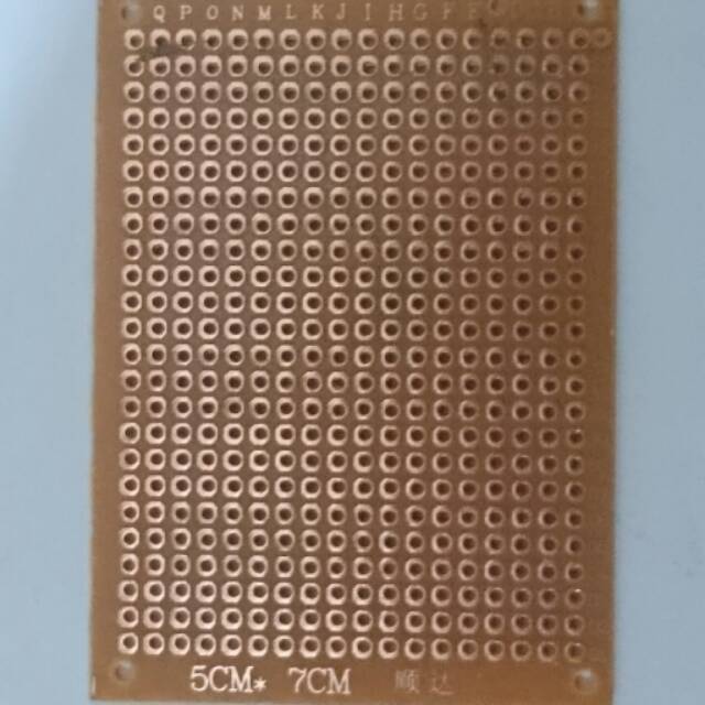 PCB LUBANG SINGLE LAYER 5 X 7