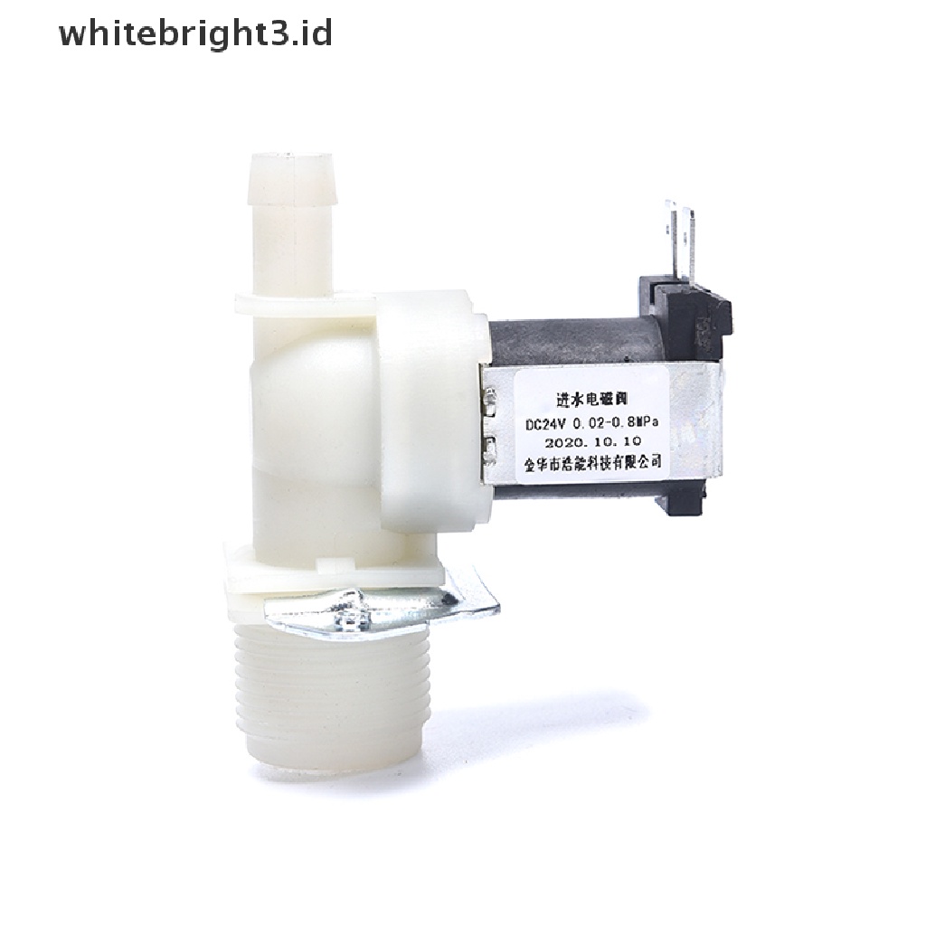 (whitebright3.id) Katup Inlet Air Solenoid Elektrik DC12V 24V AC220V Bahan Plastik