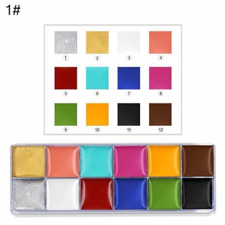 BD501 FACE PAINT PALETTE 12 WARNA CAT LUKIS WAJAH BD501 FACE PAINT PALETTE 12 WARNA CAT LUKIS WAJAH