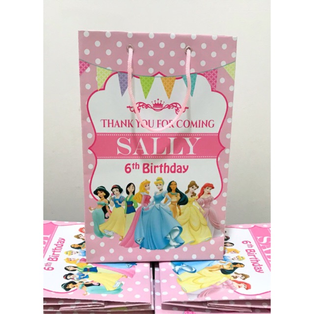 

Paper Bag Souvenir Ultah Princess