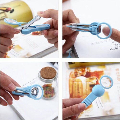 gunting kuku dengan kaca pembesar nail clipper with magnify