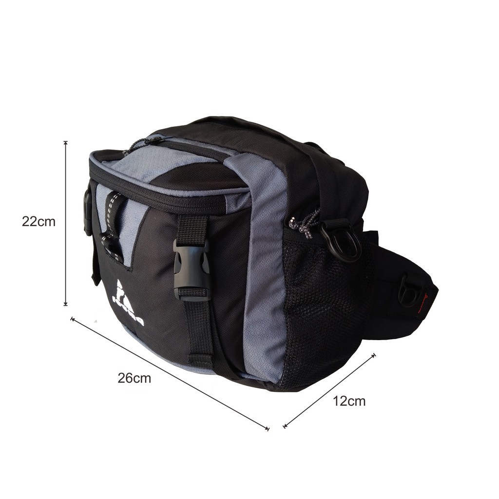 TERLARIS Waistpack/Lumbarpack/Tas Pinggang Multifungsi/Tas selempang/Tas Motocross Tas sepeda