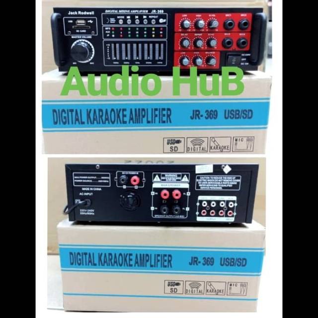 AMPLIFIER JACK RODWELL JR 369 AMPLI JACK RODWELL JR369 BLUETOOTH USB