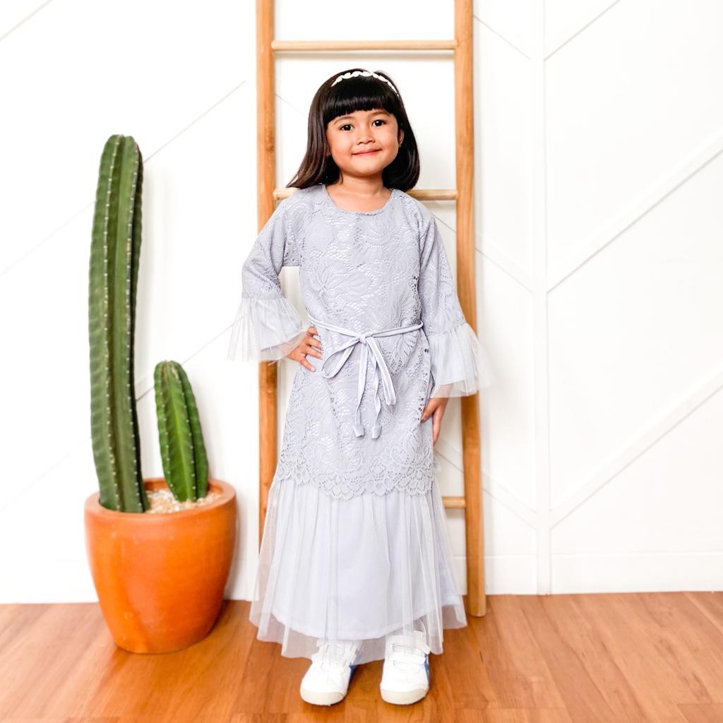 Humaira Kids - gamis pesta / dress anak/ brukat anak / dres kondangan anak / gamis anak / baju pesta