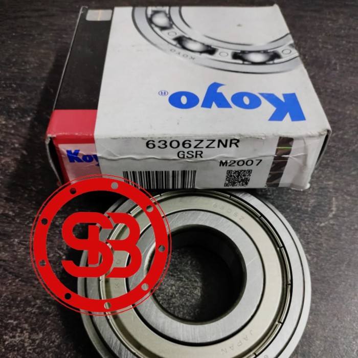 Bearing 6306ZZNR / 6306 ZZNR KOYO JAPAN ORIGINAL