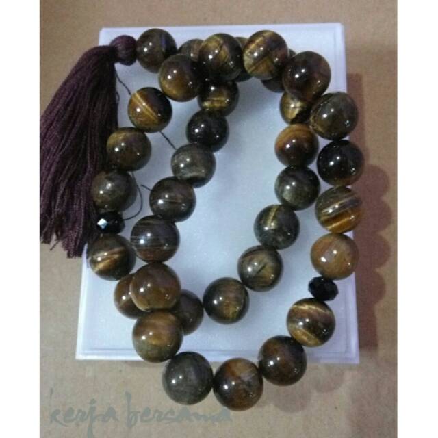 Tasbih batu  biduri  sepah  12mm isi 33 box Shopee Indonesia