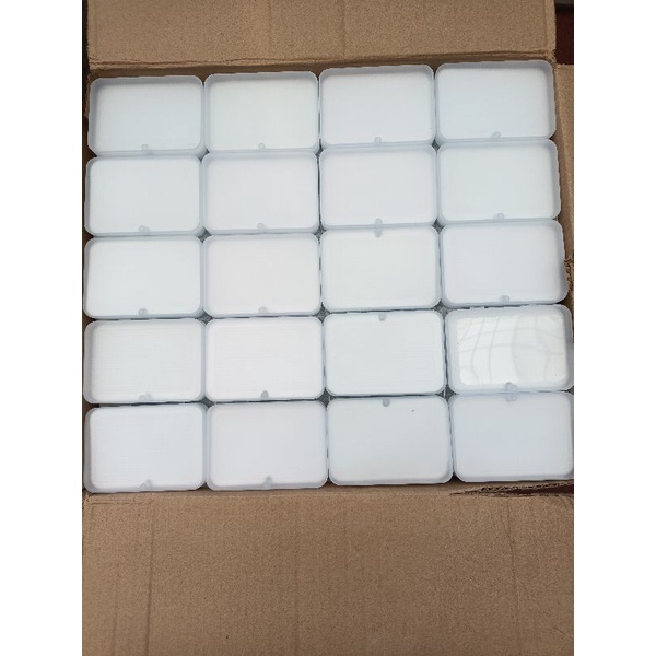 Box kotak plastic universal putih susu tutup maknet