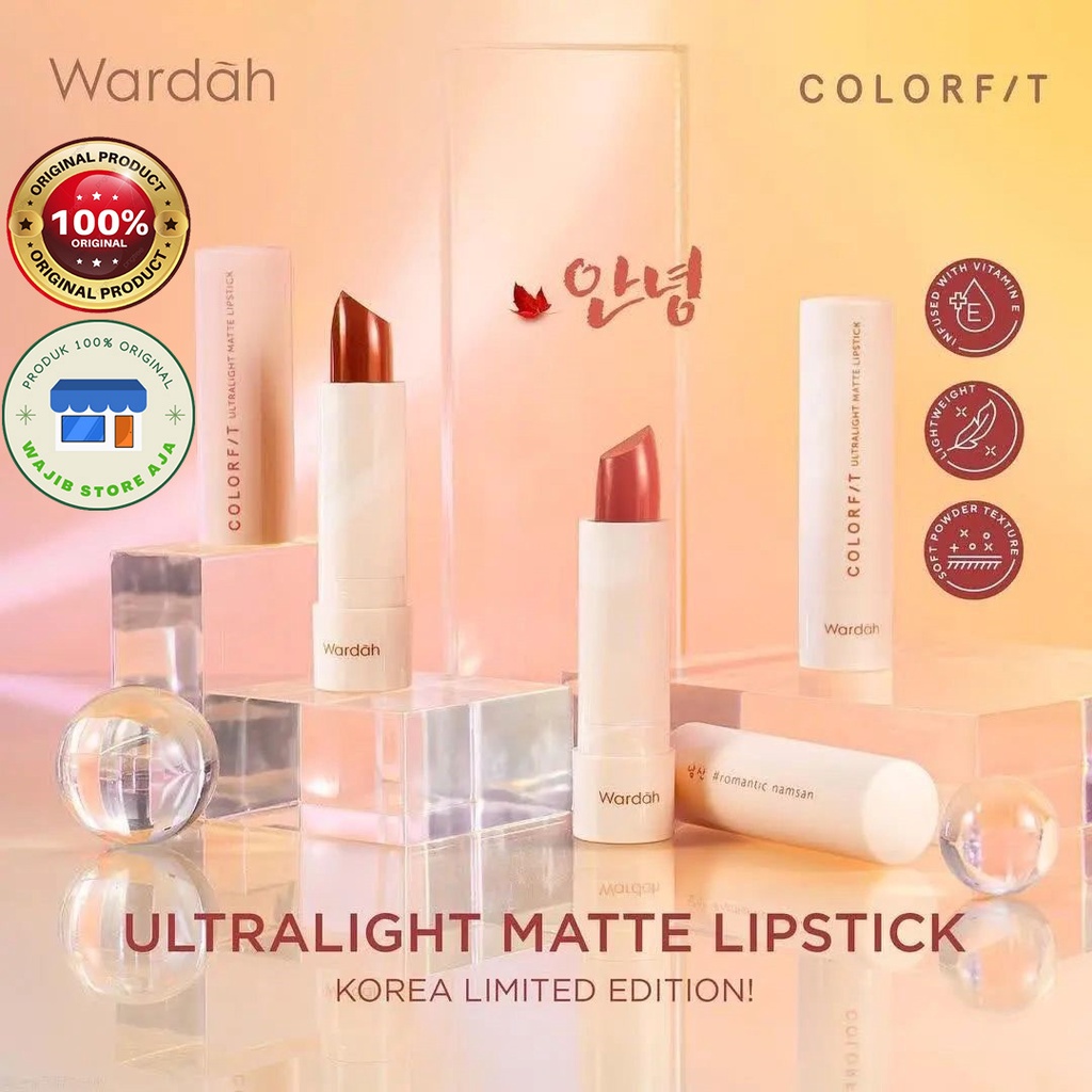 Jual Wardah Colorfit Ultralight Matte Lipstick Korea Edition Lipstik