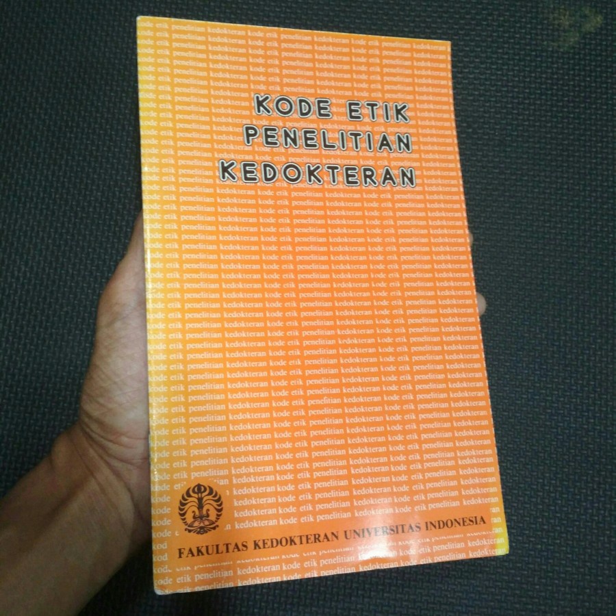 Buku kode etik penelitian kedokteran
