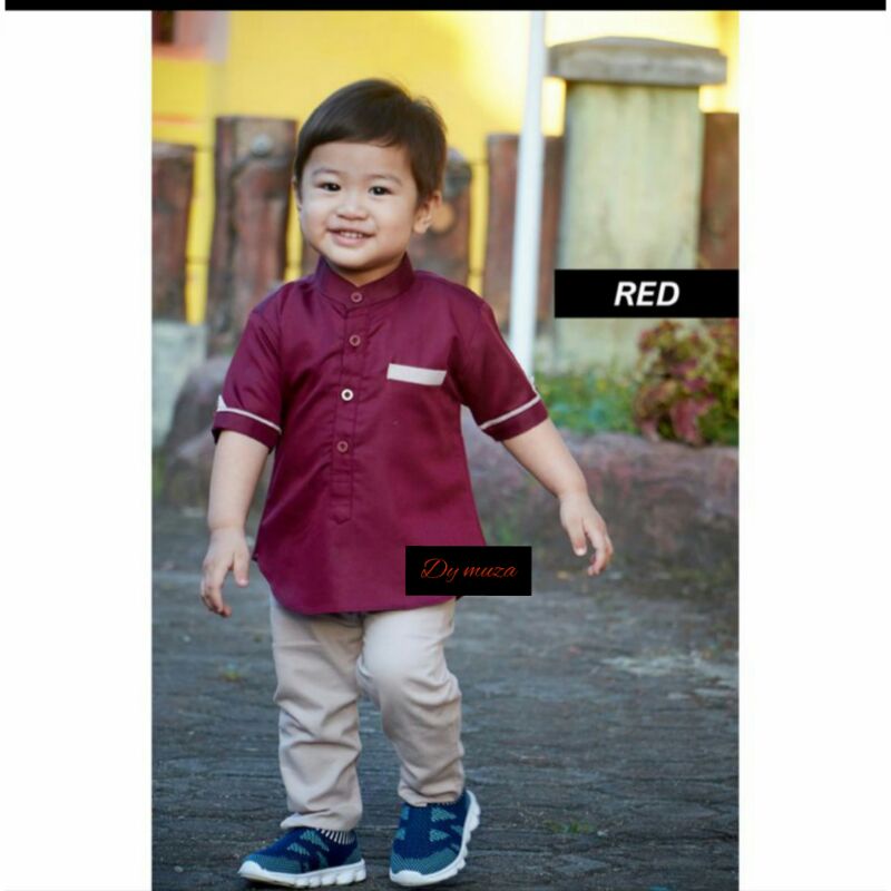 Setelan pakaian muslim anak laki-laki usia 1 sampai 6 tahun/Pakaian muslim anak/Koko anak/setelan an