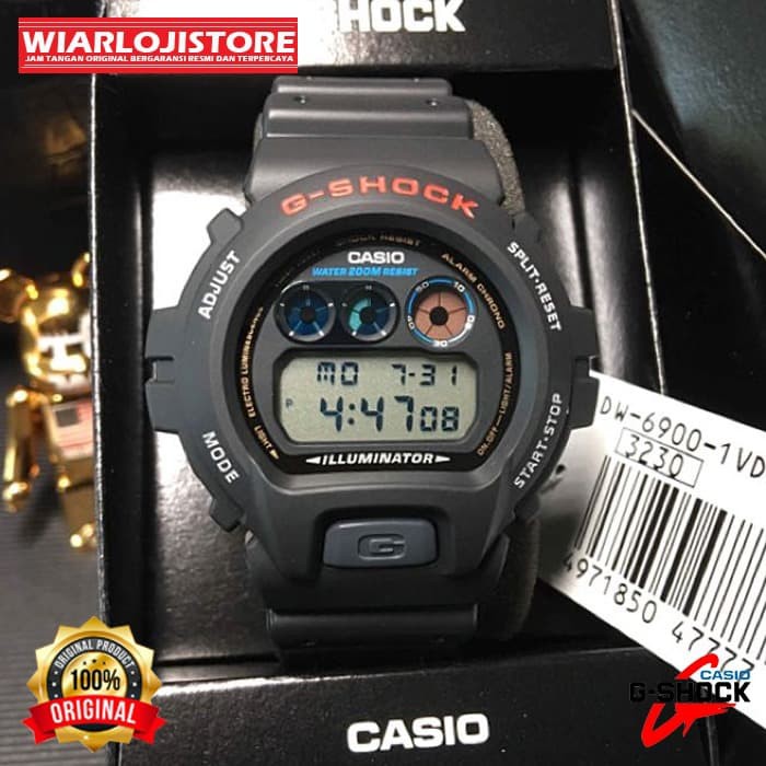 Casio G Shock Original Dw 6900 1vdr Garansi Resmi Gap 2 Tahun Shopee Indonesia