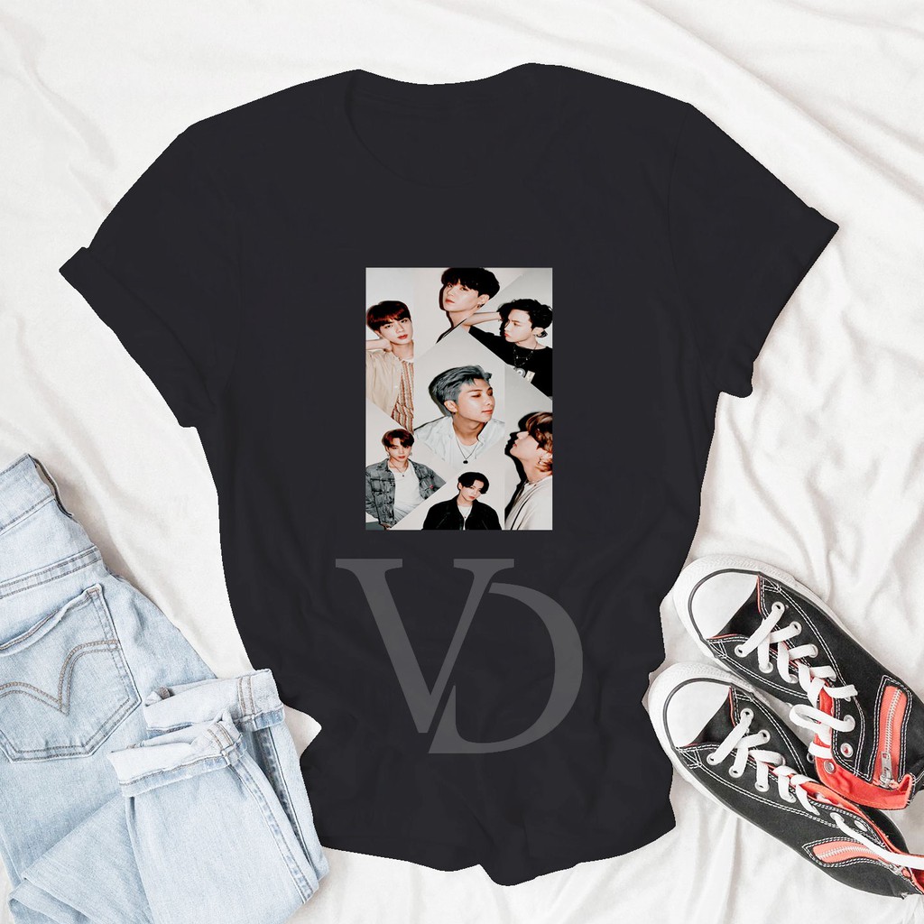 BAJU KAOS BTS DYNAMITE MEMBER TEE WANITA PRIA LENGAN PENDEK / KAOS JUMBO / BTS LOVERS