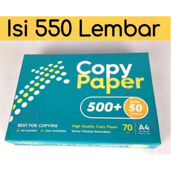 

Kertas / Kertas Hvs A4 Murah Copypaper 70 / 75 Gr Gram Rim - Ik Copy Paper
