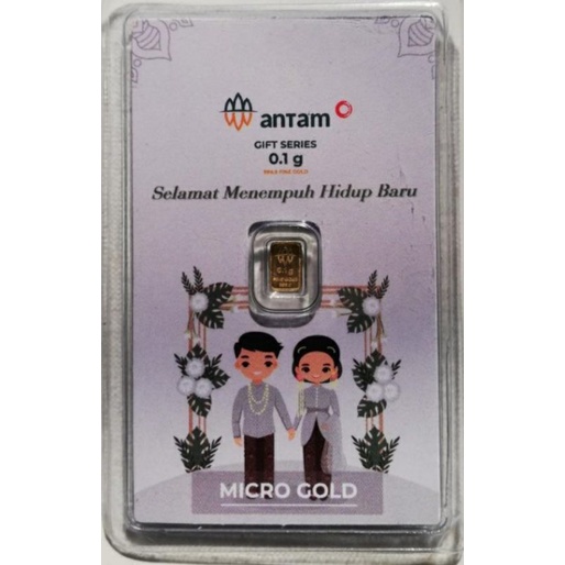 Micro gold antam hartadinata 0.1 gram
