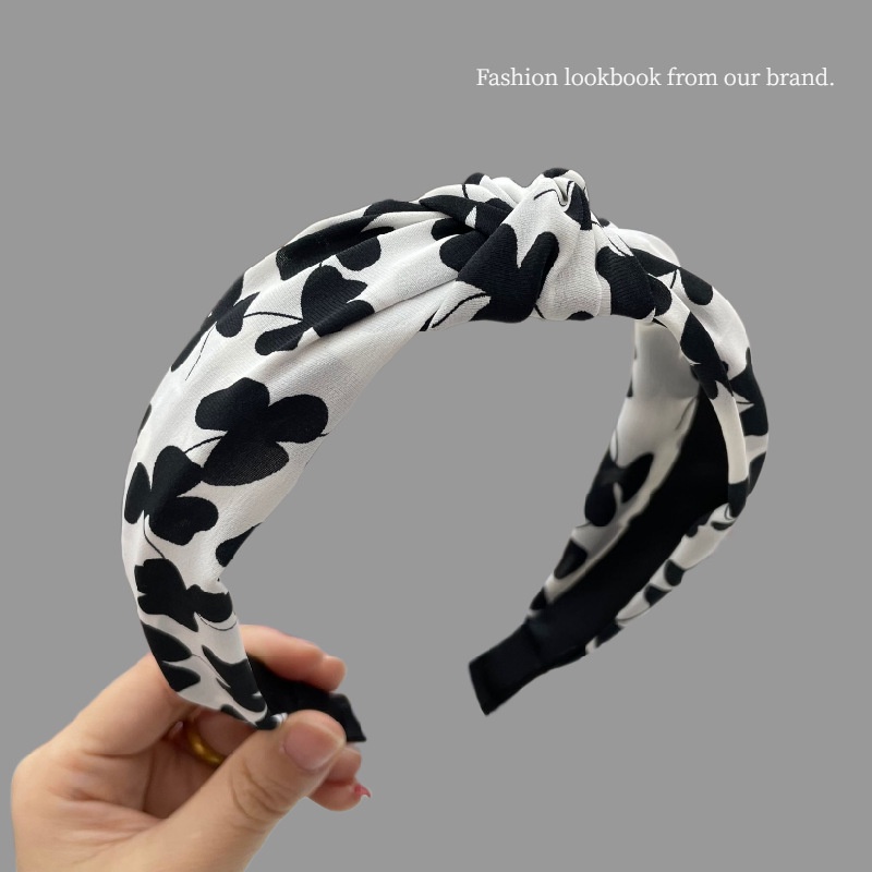 Bandana Wanita Gaya Korea Bando Simpul Polos Fashion Aksesoris Wanita Korean Import Headband