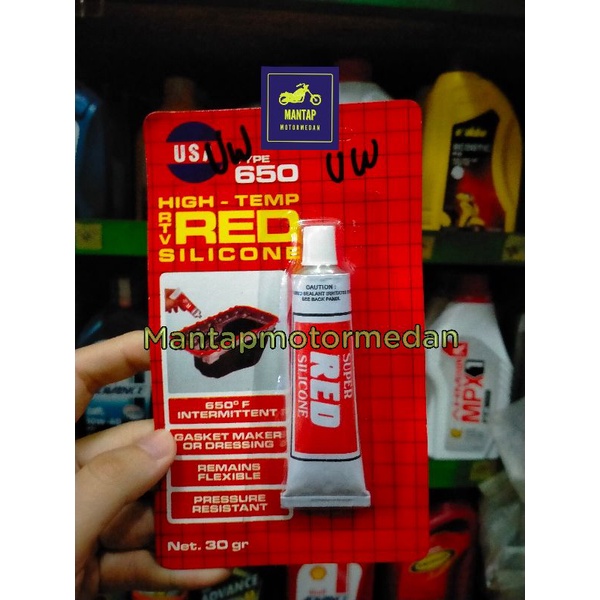 

Lem Red Merah Packing Paking Merah Silikon Silicon 30 gr