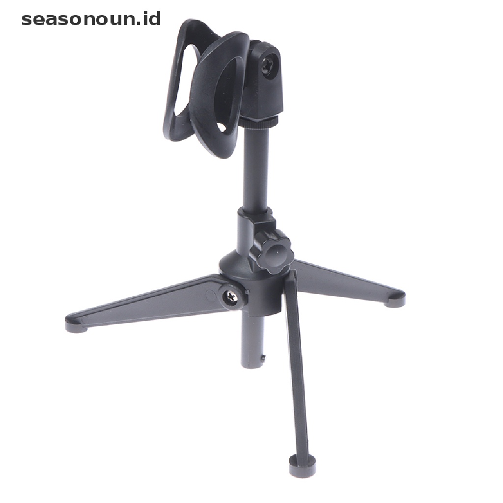 (seasonoun) Stand Tripod Meja Mini Portable Holder Microphone Adjustable