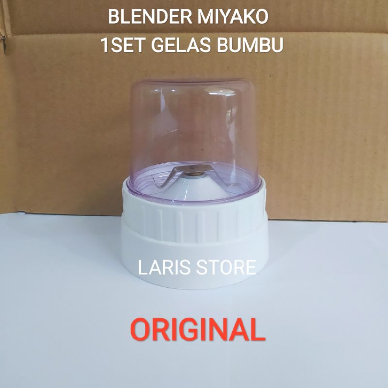 Blender Miyako Original 1set Bumbu + 1set Jus Gelas Anti Pecah Berkualitas