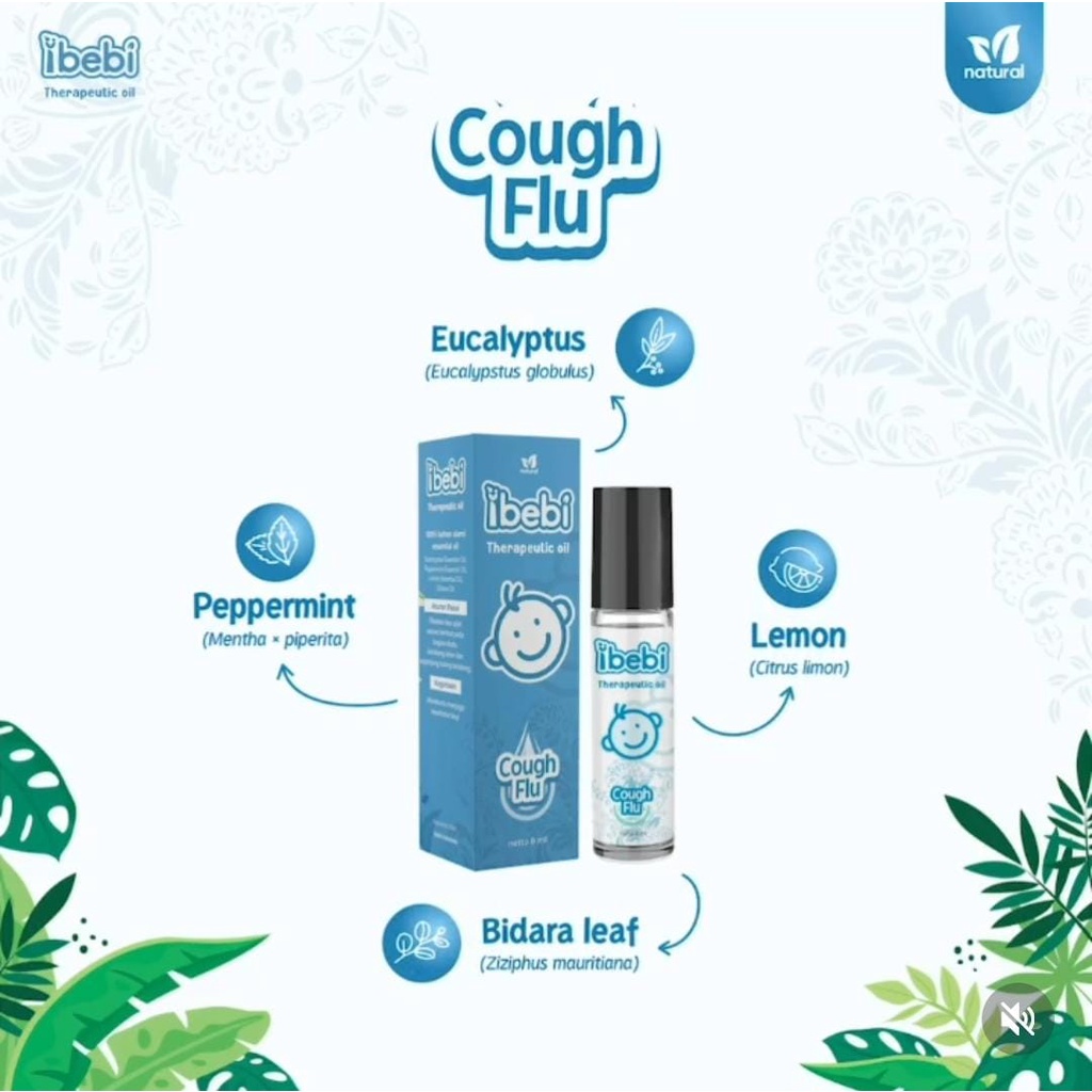 Ibebi Flu &amp; Batuk Therapy Oil Roll On Cough &amp; Flu