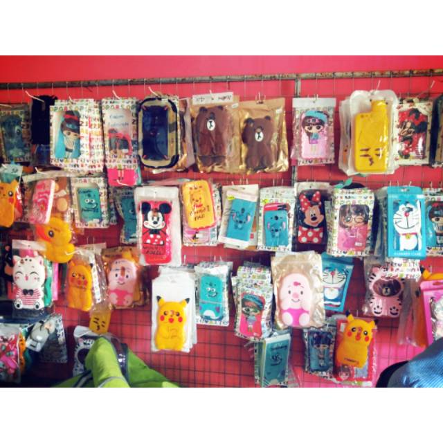 Silicon boneka handphone, acessories boneka