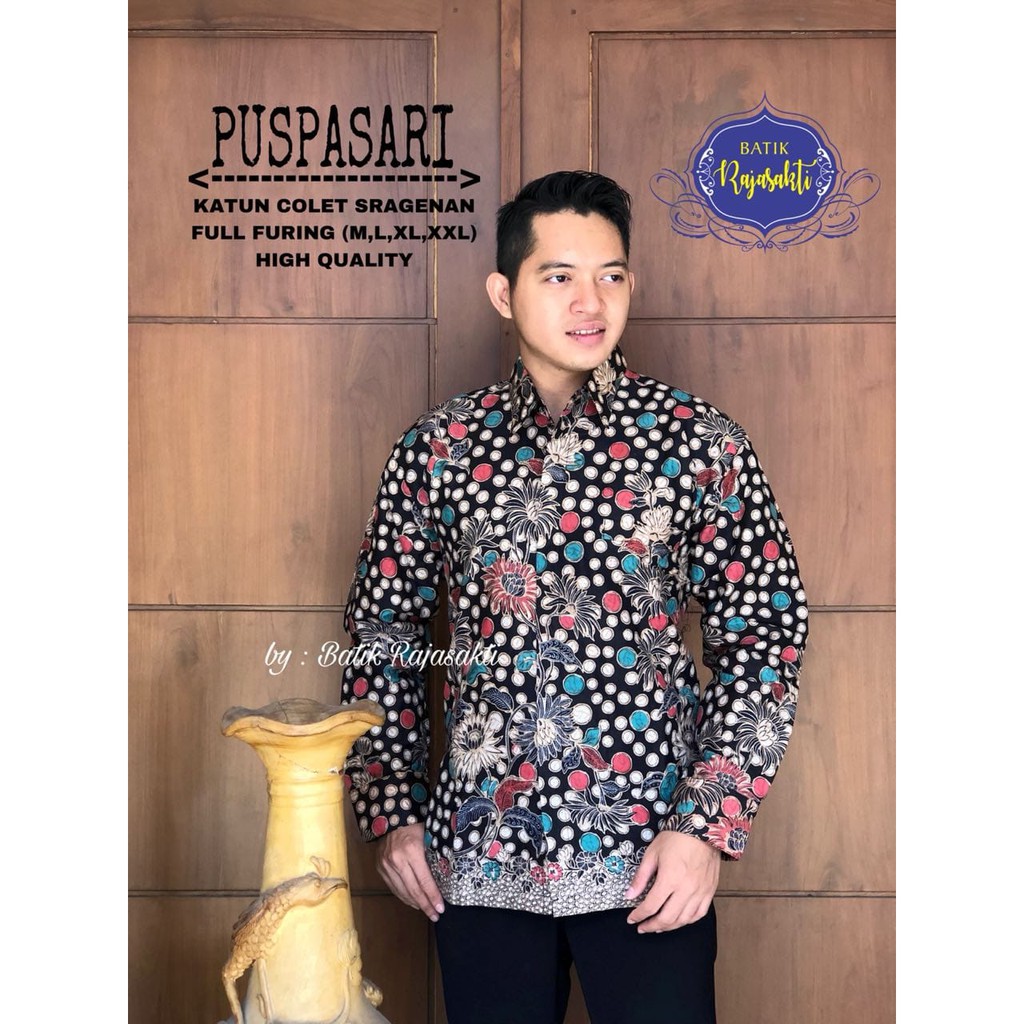 PUSPASARI RAJASAKTI KEMEJA BATIK SOLO PRIA LENGAN PANJANG PENDEK LAPIS FURING ATASAN PREMIUM MODERN KATUN HALUS MANDALA COLET MANGESTI WIJOYO 2 MANGESTI WIJOYO MANGKUBUMI 2 MANGKUBUMI MANGKUJAGAT MANNAF SOGAN MANUK ABANG MANUK FACE TO FACE MANUK KEMBAR