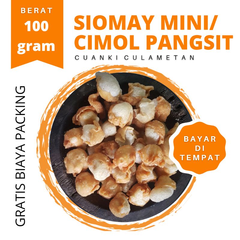 

Siomay Mini 100 gram, Gurilem, Cimol Pangsit, Toping Seblak Baso Aci Cuanki
