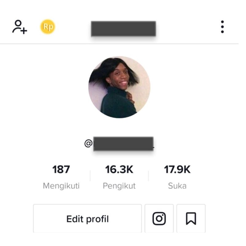 Jual akun TikTok real followers Indonesia aktif, Akun Udah bisa live