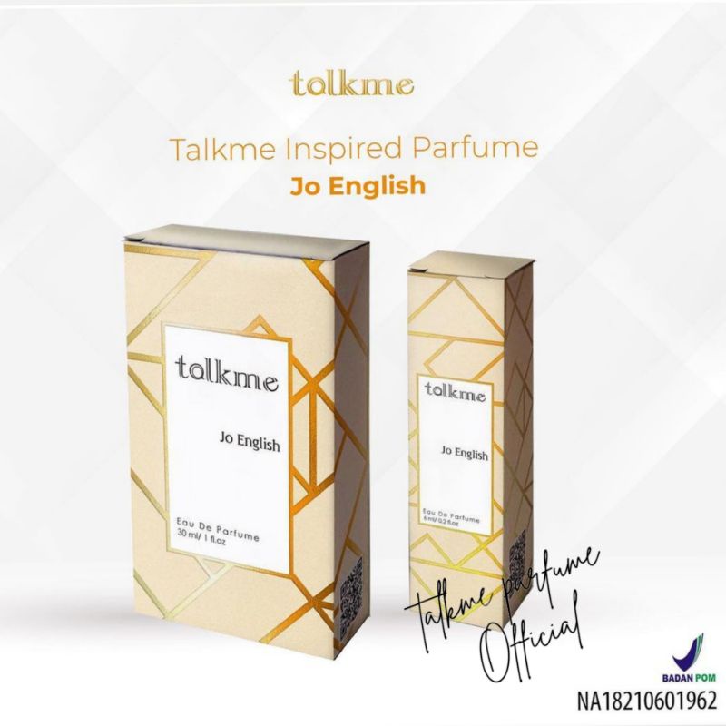 Talkme Parfume Jo English Bpom / Talkme Parfum / Talk me Parfume /Talk me Parfum