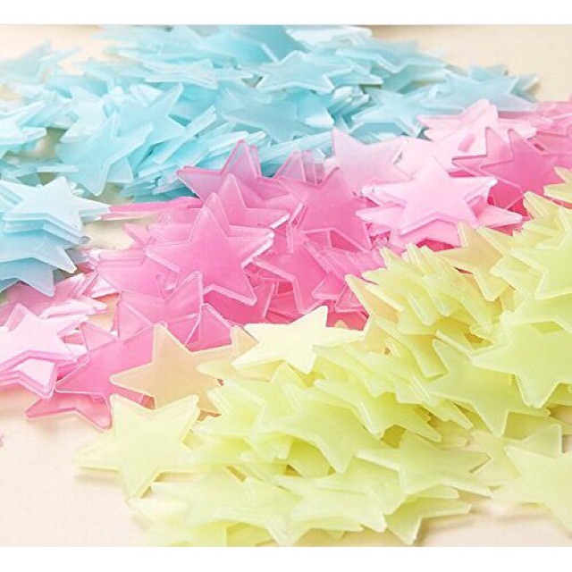 Hot Sale/100 Pcs Dinding Glow In The Dark Bintang Stiker Kamar Anak Nursery Room Ceiling Decor