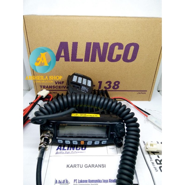 Alinco dr 138 original made in japan garansi 1 tahun