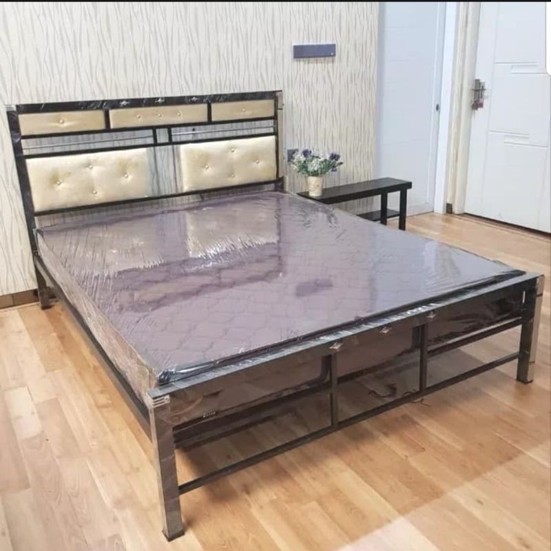 Ranjang Besi Minimalis UK 180 x 200 + Kasur Busa Inoac UK 180 x 200