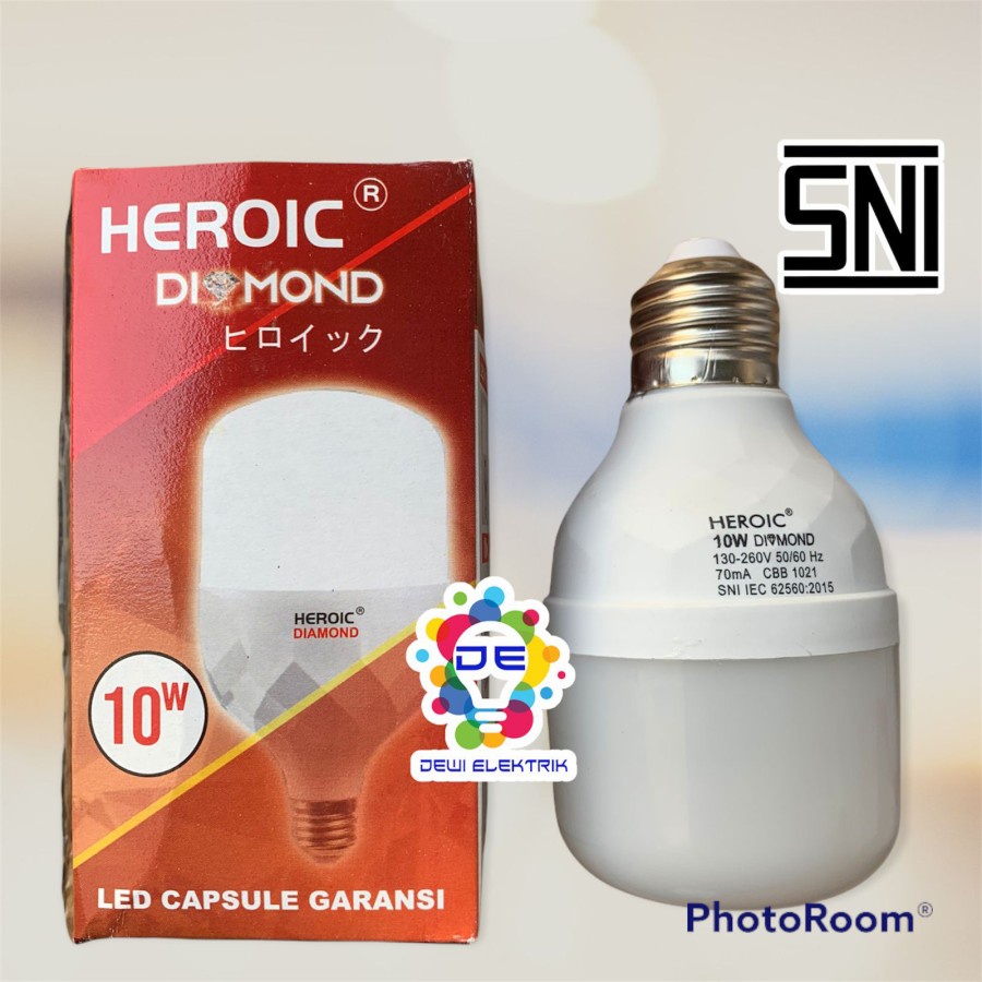 Lampu LED HEROIC DIAMOND 10WATT BERGARANSI