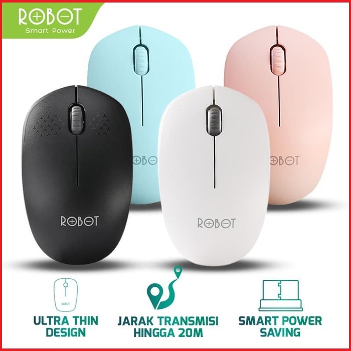 Mouse Wireless Robot M210 2.4Ghz Optical Original