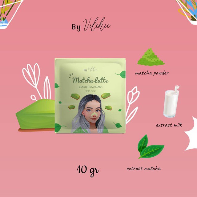 (FREE GIFT) MASKER KOMEDO GELATIN By VILCHIC 10GR